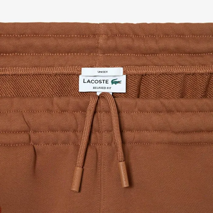 Sweatpants and Trousers MenWomen Lacoste Unisex Organic Cotton Fleece Sweatpants Light Brown Lfa