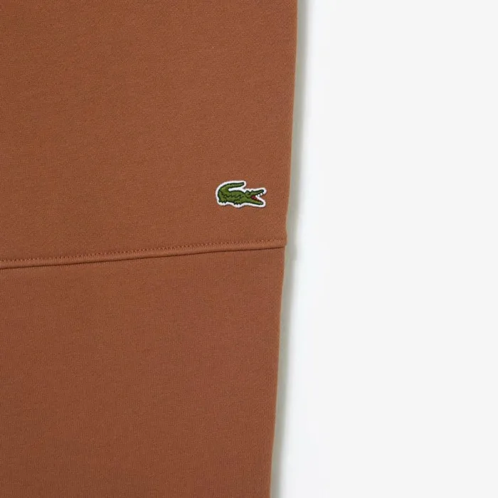 Sweatpants and Trousers MenWomen Lacoste Unisex Organic Cotton Fleece Sweatpants Light Brown Lfa