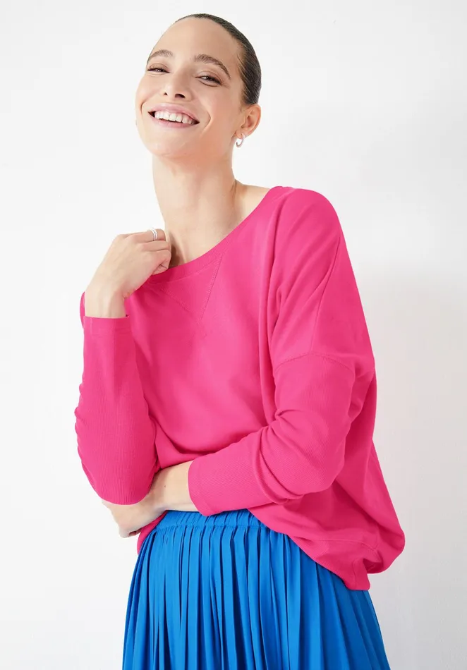 Sweatshirts and Hoodies Women Hush Dolman Sloppy Joe Hot Pink