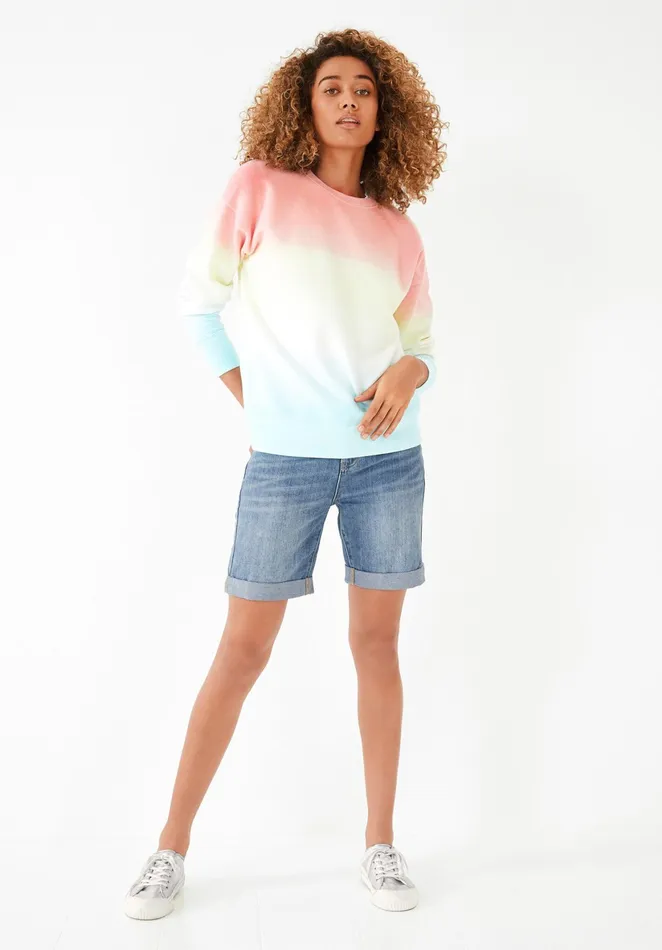 Sweatshirts and Hoodies Women Hush Ombre Relaxed Sweatshirt Multi Pastel