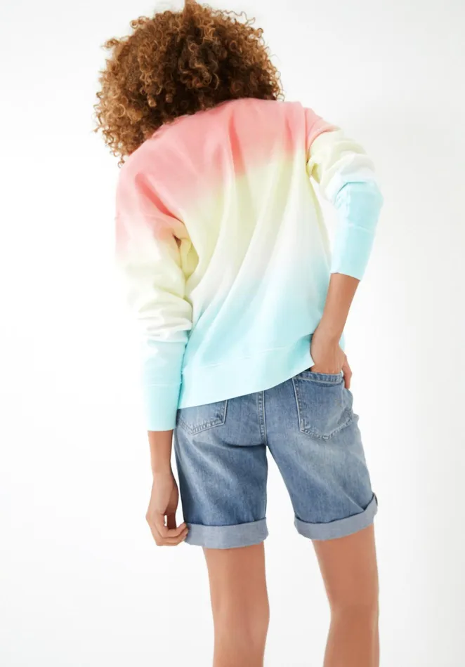 Sweatshirts and Hoodies Women Hush Ombre Relaxed Sweatshirt Multi Pastel