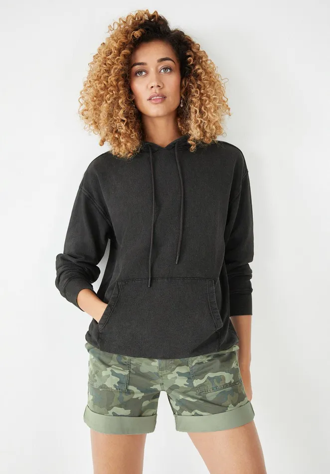 Sweatshirts and Hoodies Women Hush Reni Oversized Hoodie Washed Black