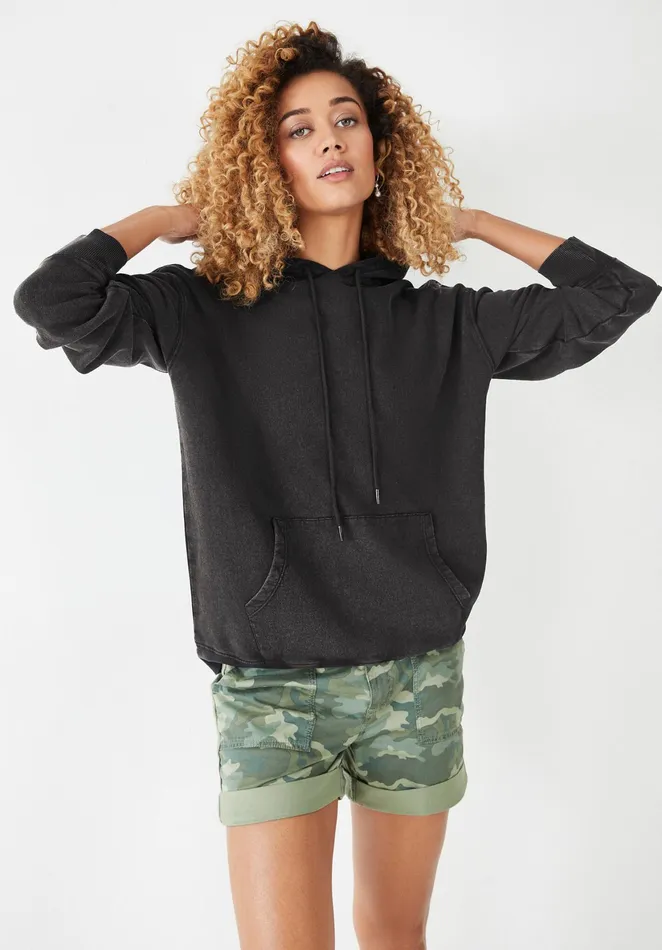 Sweatshirts and Hoodies Women Hush Reni Oversized Hoodie Washed Black