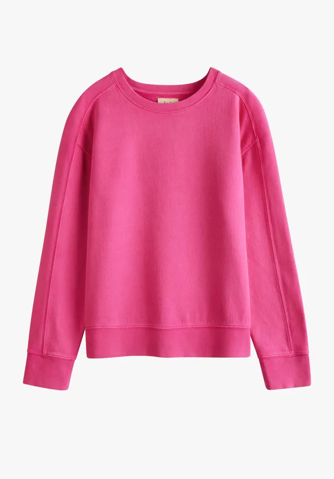 Sweatshirts and Hoodies Women Hush Rib Panel Sweatshirt Raspberry Pink