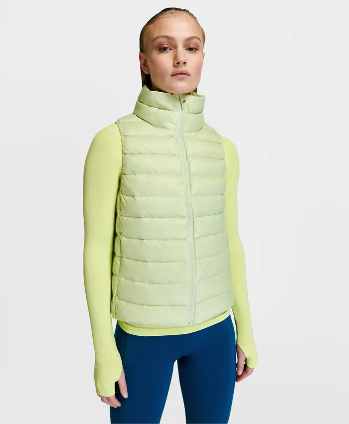 Sweaty Betty Pathfinder Packable Gilet Lucent Green Women Coats and Jackets