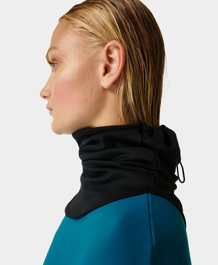 Sweaty Betty Therma Run Neckwarmer Black Women Hats Scarves Gloves
