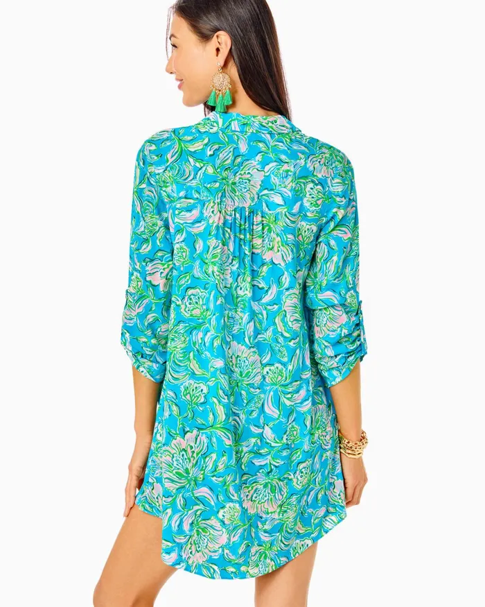 Swim Women Lilly Pulitzer Flamenco OnePiece Swimsuit Cumulus Blue Chick Magnet Swim Women Lilly Pulitzer Flamenco OnePiece Swimsuit Cumulus Blue Chick Magnet
