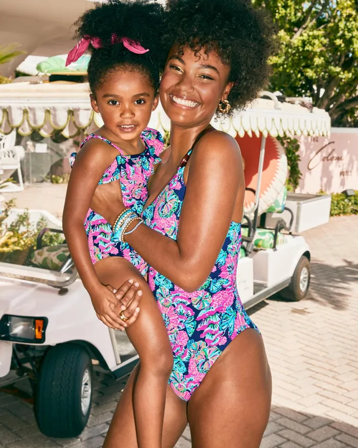 Swim Women Lilly Pulitzer Johana CoverUp Oyster Bay Navy Shroom With A View Swim Women Lilly Pulitzer Johana CoverUp Oyster Bay Navy Shroom With A View