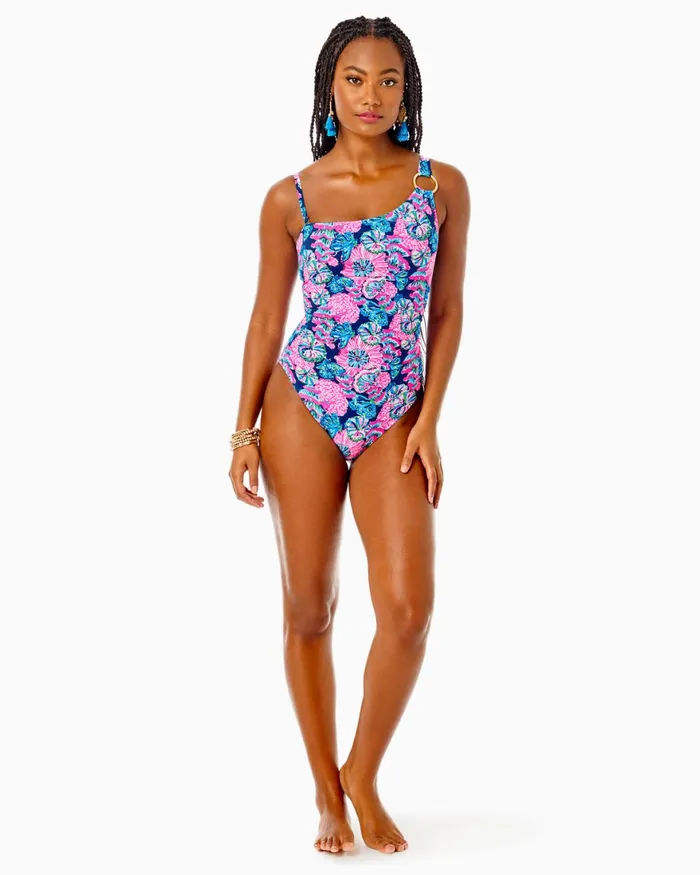 Swim Women Lilly Pulitzer Johana CoverUp Oyster Bay Navy Shroom With A View Swim Women Lilly Pulitzer Johana CoverUp Oyster Bay Navy Shroom With A View