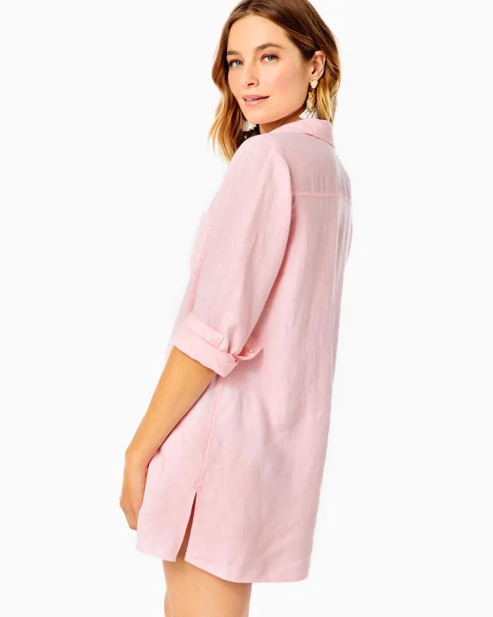 Swim Women Lilly Pulitzer Sea View CoverUp Pink Blossom
