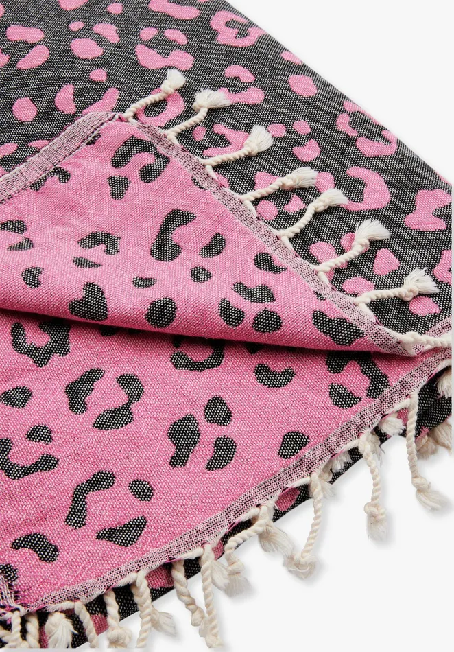 Swimwear Women Hush Leopard Hammam Towel Pink Leopard