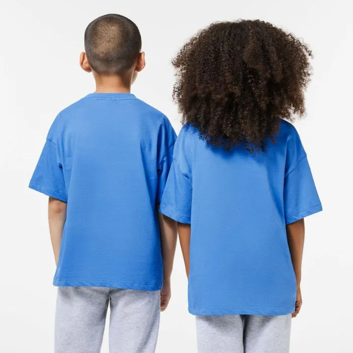 TShirts and Tops Kids Lacoste Kids039 Mascot Print TShirt Blue Siy