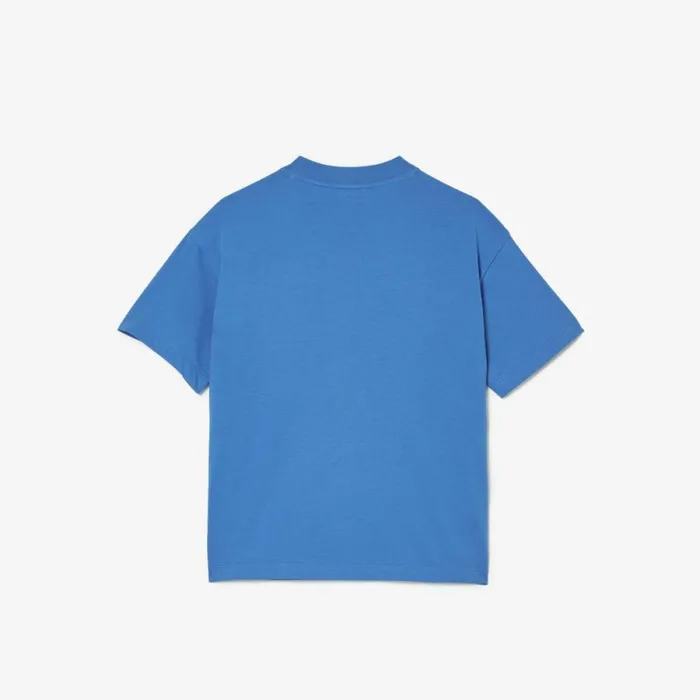 TShirts and Tops Kids Lacoste Kids039 Mascot Print TShirt Blue Siy