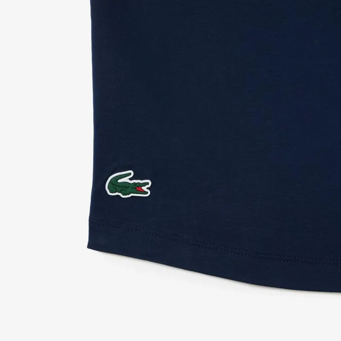 TShirts and Tops Women Lacoste Women039s Contrast Stretch Cotton Sport TShirt Navy Blue Bordeaux R1i