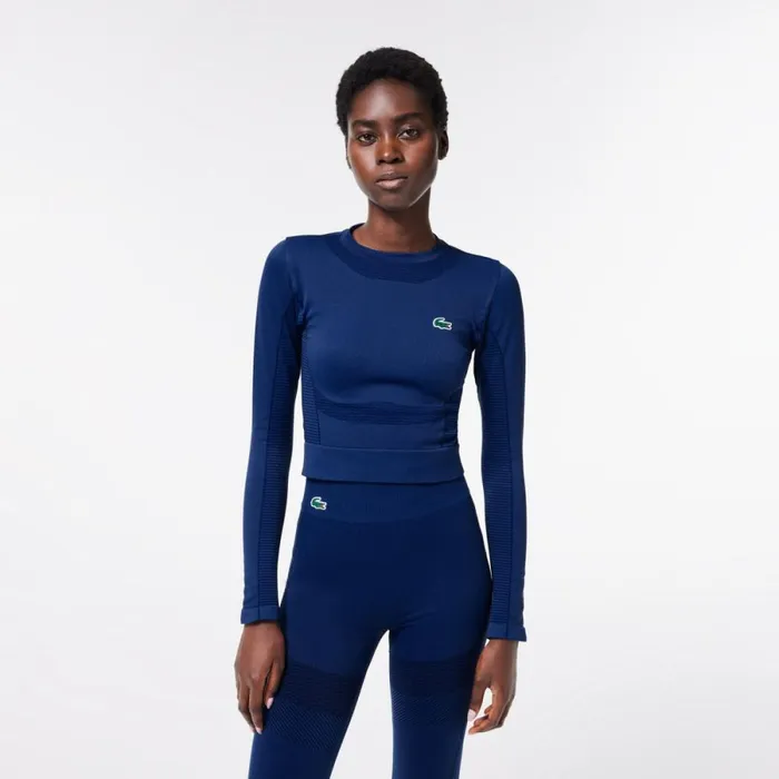 TShirts and Tops Women Lacoste Women039s Long Sleeve Seamless Sport Crop Top Methylene Blue F9f TShirts and Tops Women Lacoste Women039s Long Sleeve Seamless Sport Crop Top Methylene Blue F9f