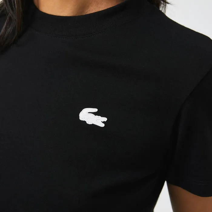 TShirts and Tops Women Lacoste Women039s Organic Cotton UltraDry Jersey TShirt Black 031