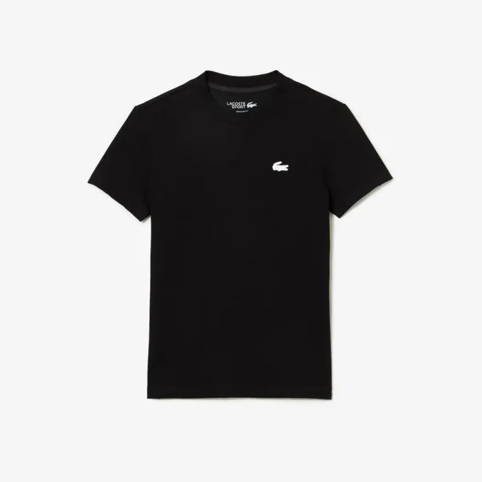 TShirts and Tops Women Lacoste Women039s Organic Cotton UltraDry Jersey TShirt Black 031