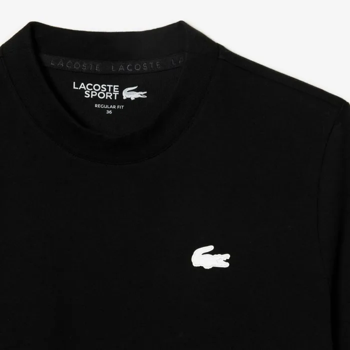 TShirts and Tops Women Lacoste Women039s Organic Cotton UltraDry Jersey TShirt Black 031
