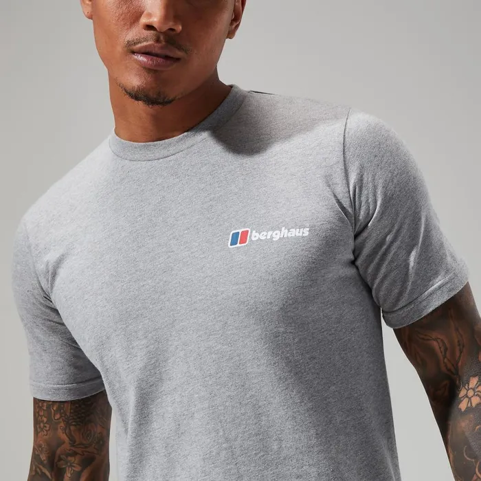 TShirts Men Berghaus Front and Back Logo Tee Dark Grey