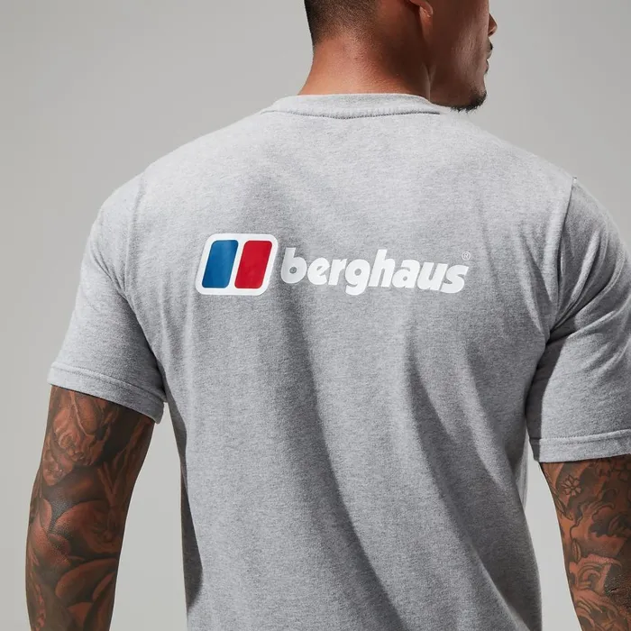 TShirts Men Berghaus Front and Back Logo Tee Dark Grey