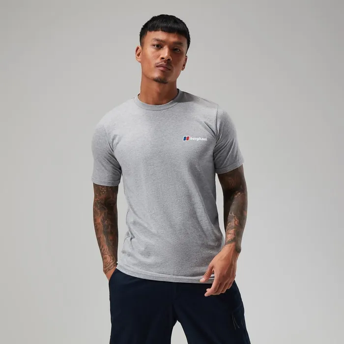 TShirts Men Berghaus Front and Back Logo Tee Dark Grey