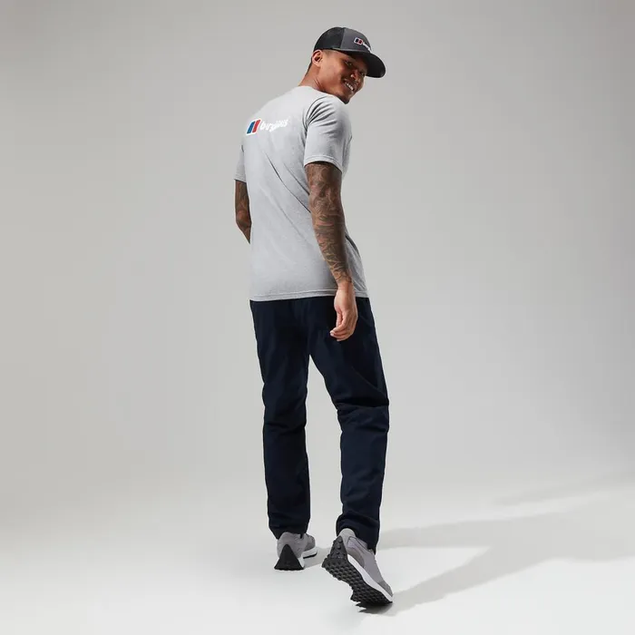 TShirts Men Berghaus Front and Back Logo Tee Dark Grey