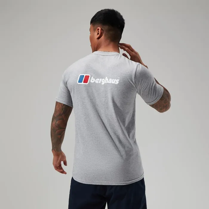 TShirts Men Berghaus Front and Back Logo Tee Dark Grey