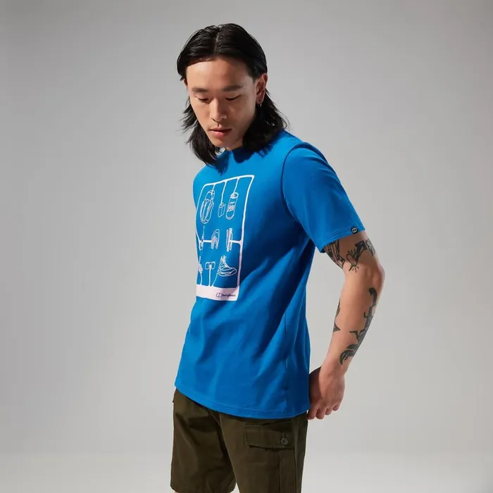 TShirts Men Berghaus Mens Hike Pack Short Sleeve Tee 8211 Blue