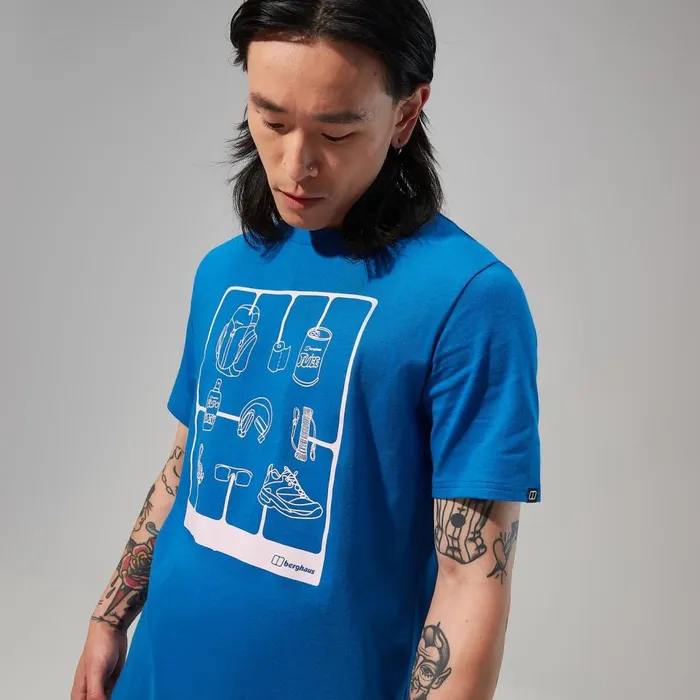 TShirts Men Berghaus Mens Hike Pack Short Sleeve Tee 8211 Blue