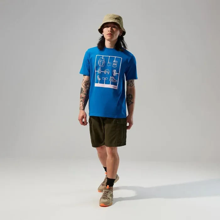 TShirts Men Berghaus Mens Hike Pack Short Sleeve Tee 8211 Blue
