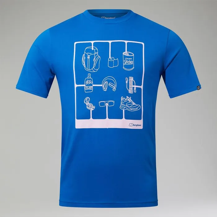 TShirts Men Berghaus Mens Hike Pack Short Sleeve Tee 8211 Blue