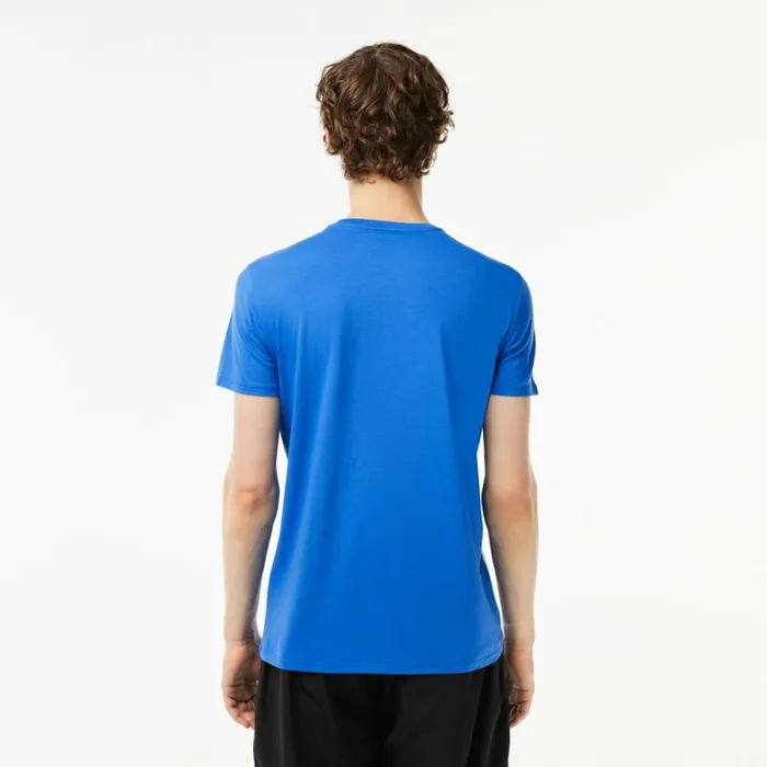 TShirts Men Lacoste Men039s Crew Neck Pima Cotton Jersey TShirt Blue Siy