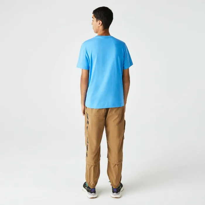 TShirts Men Lacoste Men039s Regular Fit XL Croc Print TShirt Blue 4xa