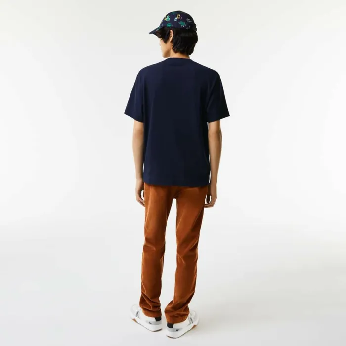 TShirts Men Lacoste Men039s Relaxed Fit Oversized Crocodile TShirt Navy Blue 166
