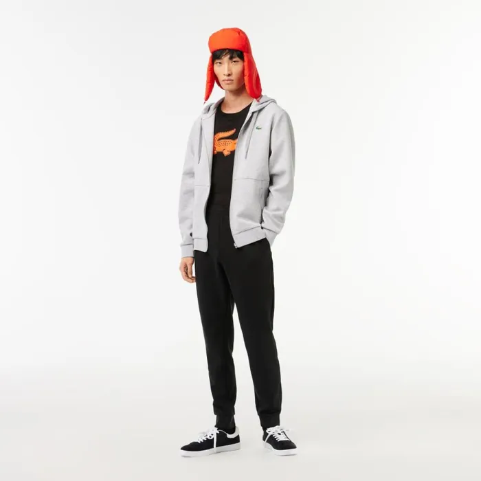 TShirts Men Lacoste Men039s Sport 3D Print Croc Jersey TShirt Black Orange Qxi