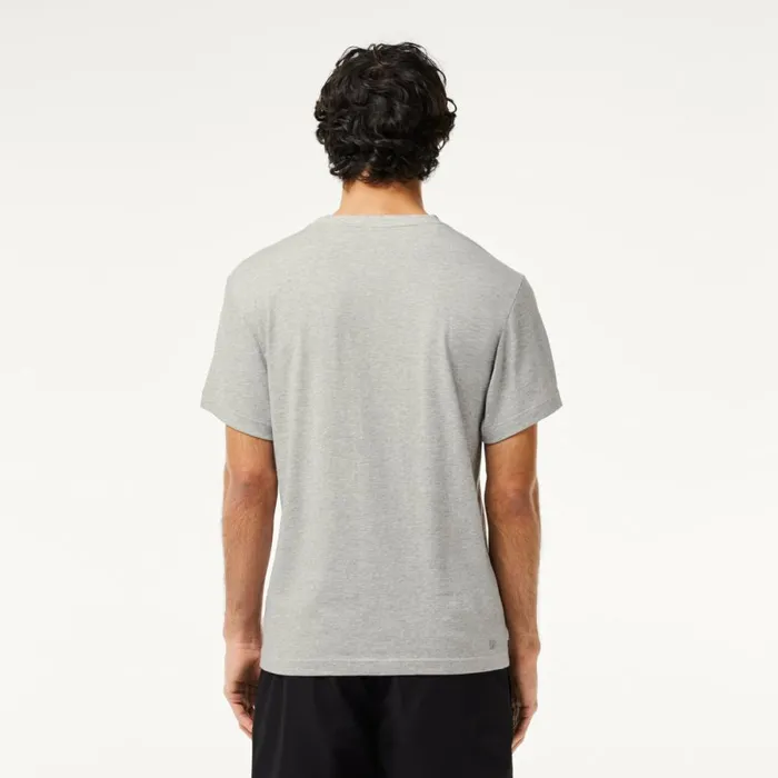 TShirts Men Lacoste Men039s Sport UltraDry Croc Print TShirt Grey Chine Green White Aj9