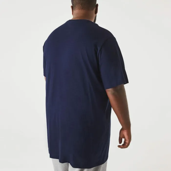 TShirts Men Lacoste Men039s Tall Fit Pima Cotton Jersey TShirt Navy Blue 166