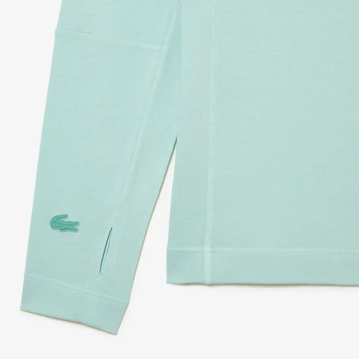 TShirts Men Lacoste Mens Long Sleeve Organic Cotton Slim Fit TShirt Mint Lgf