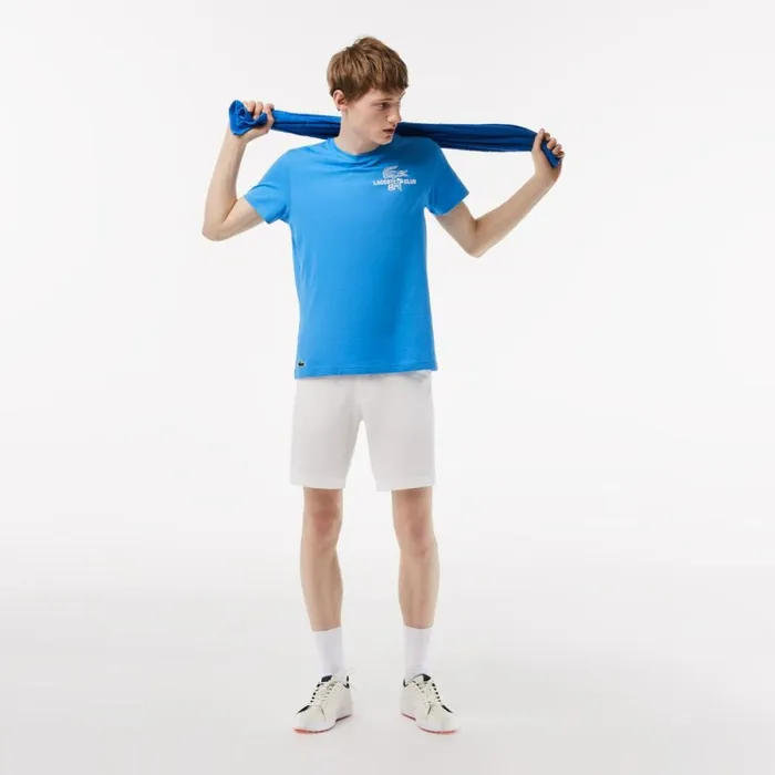 TShirts Men Lacoste Mens Regular Fit Organic Cotton Golf TShirt Ethereal Blue L99