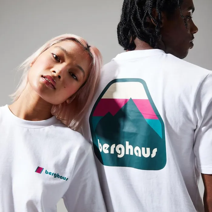 TShirts MenWomen Berghaus Graded Peak TShirts 8211 White TShirts MenWomen Berghaus Graded Peak TShirts 8211 White