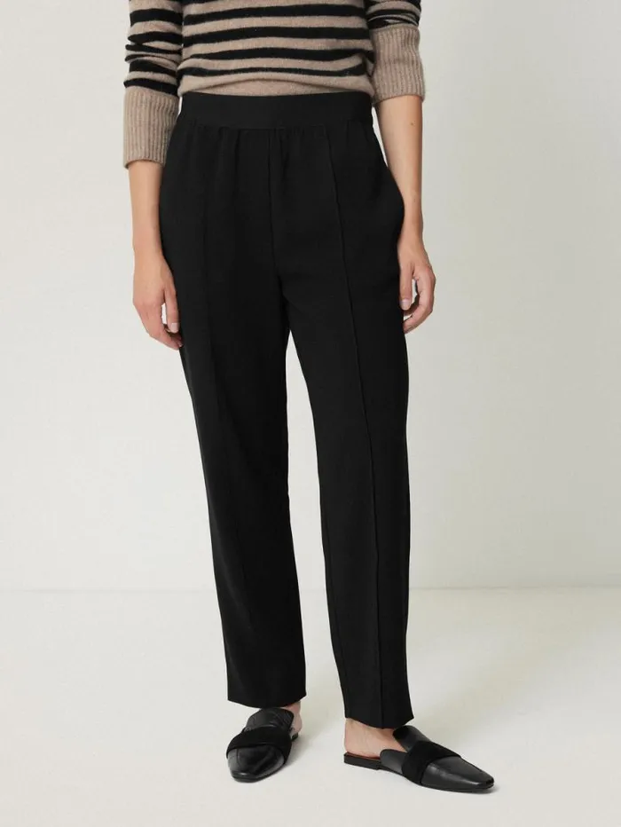 Tailored Smart Jogger Black Women Jigsaw Trousers