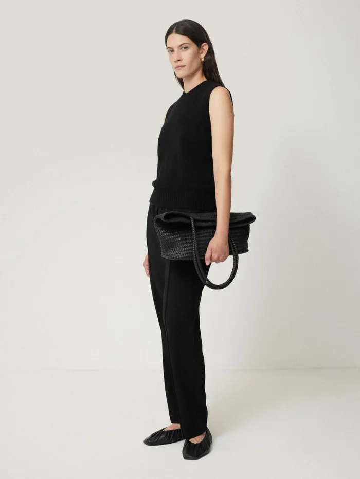 Tailored Smart Jogger Black Women Jigsaw Trousers
