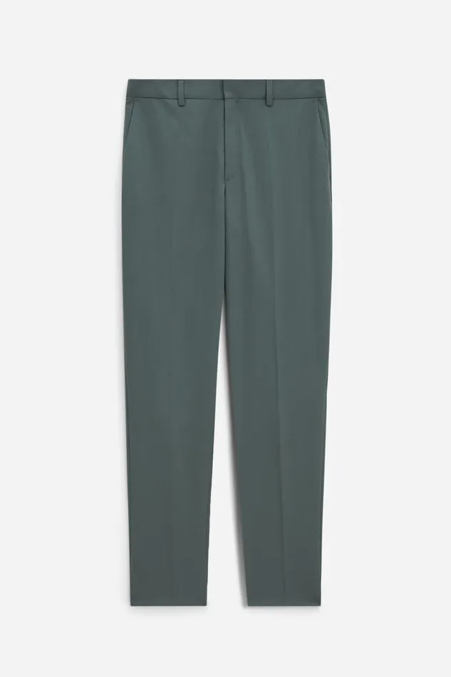 Tailoring Emma Cropped Cool Wool Trousers Green Grey 8211 filippak Women