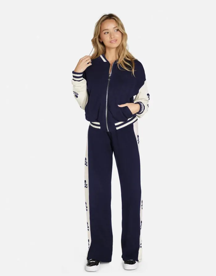 Taissa Skulls U0026 Crossbones Navy Bone Women Lauren Moshi Jackets
