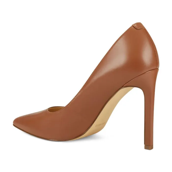 Tatiana Pointy Toe Pumps Light Brown Leather Women Nine West Heels Tatiana Pointy Toe Pumps Light Brown Leather Women Nine West Heels