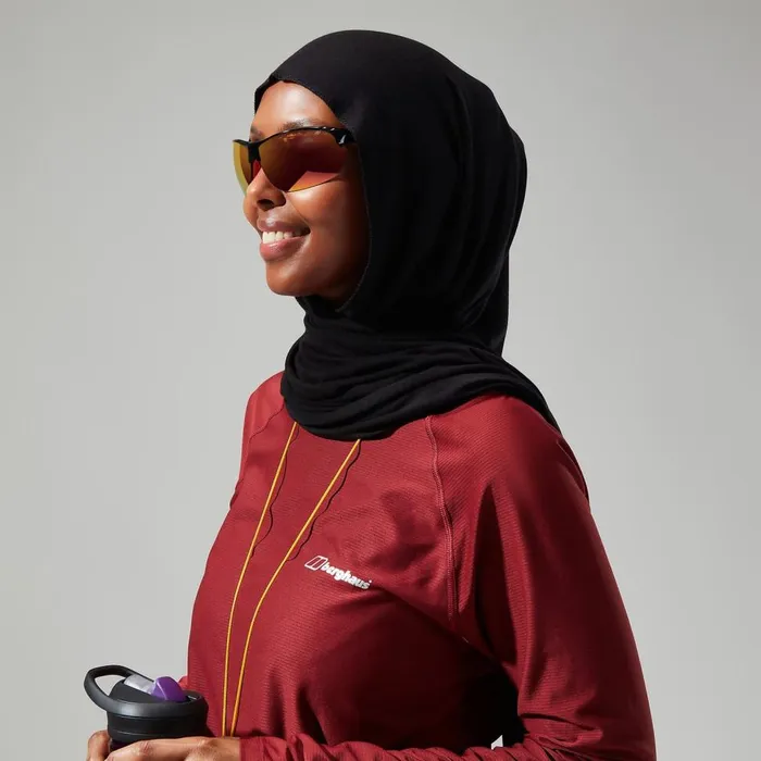 Technical Baselayers Women Berghaus 247 Tech Long Sleeve Crew Tee 8211 Dark Red