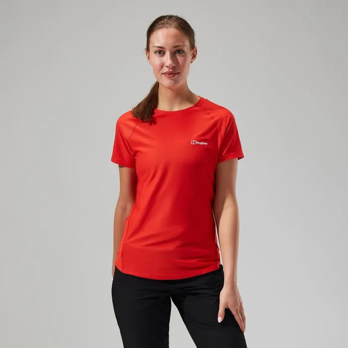 Technical Baselayers Women Berghaus 247 Tech Super Stretch Crew Tee 8211 Orange