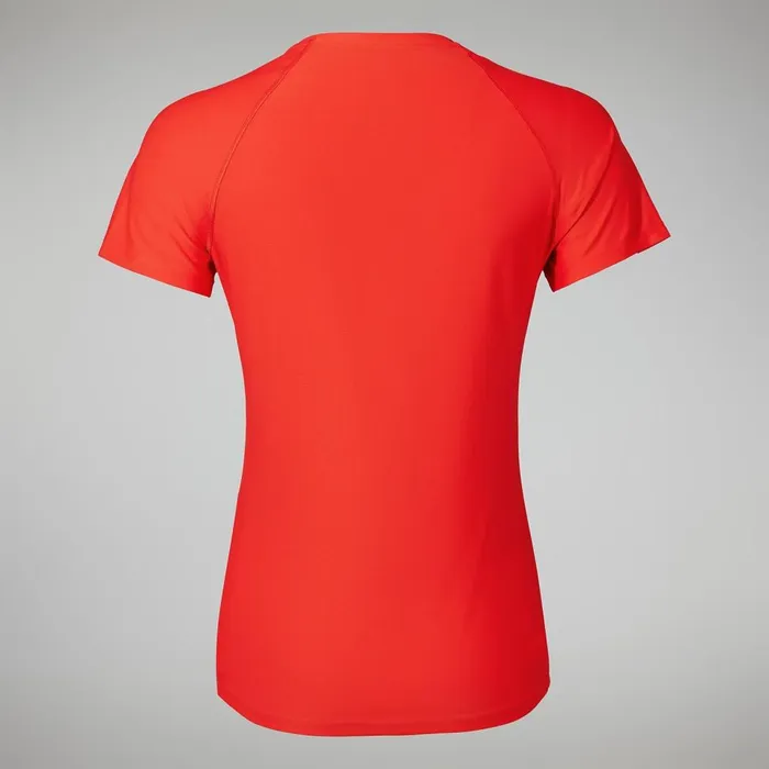 Technical Baselayers Women Berghaus 247 Tech Super Stretch Crew Tee 8211 Orange