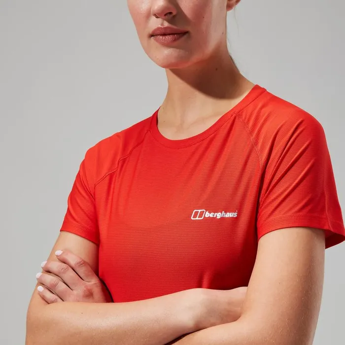 Technical Baselayers Women Berghaus 247 Tech Super Stretch Crew Tee 8211 Orange