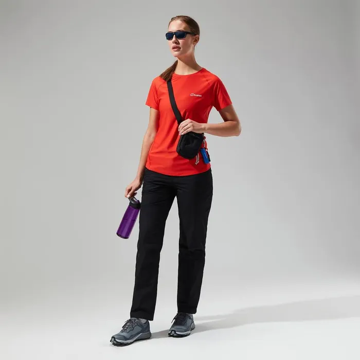Technical Baselayers Women Berghaus 247 Tech Super Stretch Crew Tee 8211 Orange